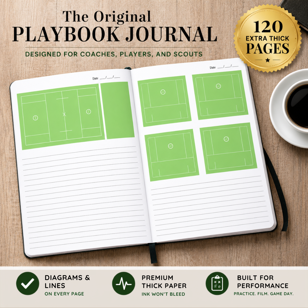 PREORDER Lacrosse Field Diagram Journal
