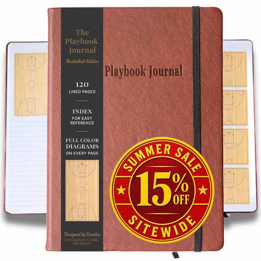 The Playbook Journal: Basketball Coaching Notebook With Diagrams