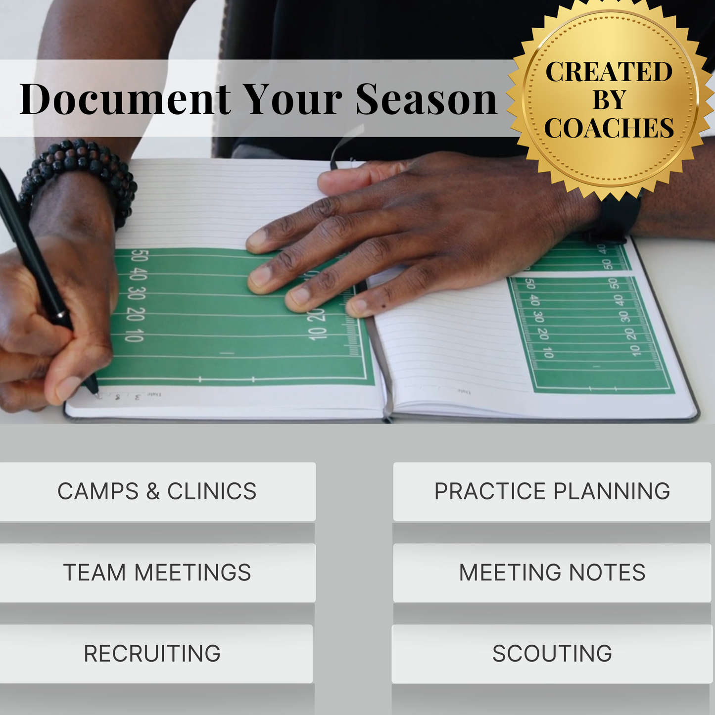The Playbook Journal: Football Field Edition