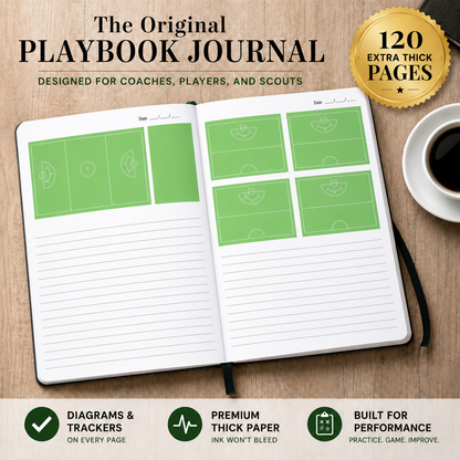 PREORDER Women's Lacrosse Field Diagram Journal